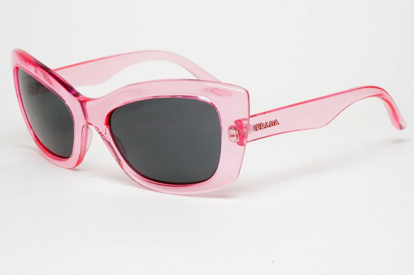 Prada Sunglasses 2018 Pink Transparent Cat Eye PR19MS SPR 19M ABH-1A1 060125