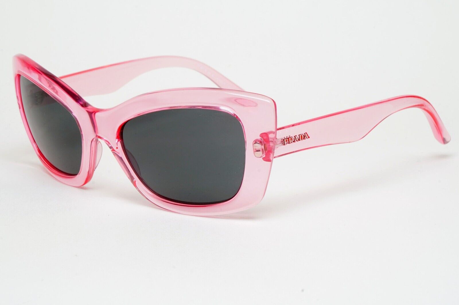 Prada Sunglasses 2018 Pink Transparent Cat Eye PR19MS SPR 19M ABH-1A1 060125