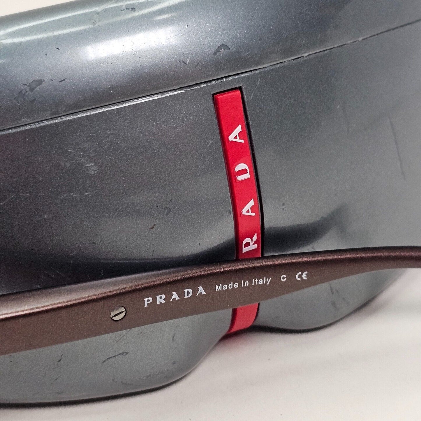 Prada Sunglasses 2007 Vintage Rare Brown Shield PS02MS SPS 02M BRS-6S1 050824