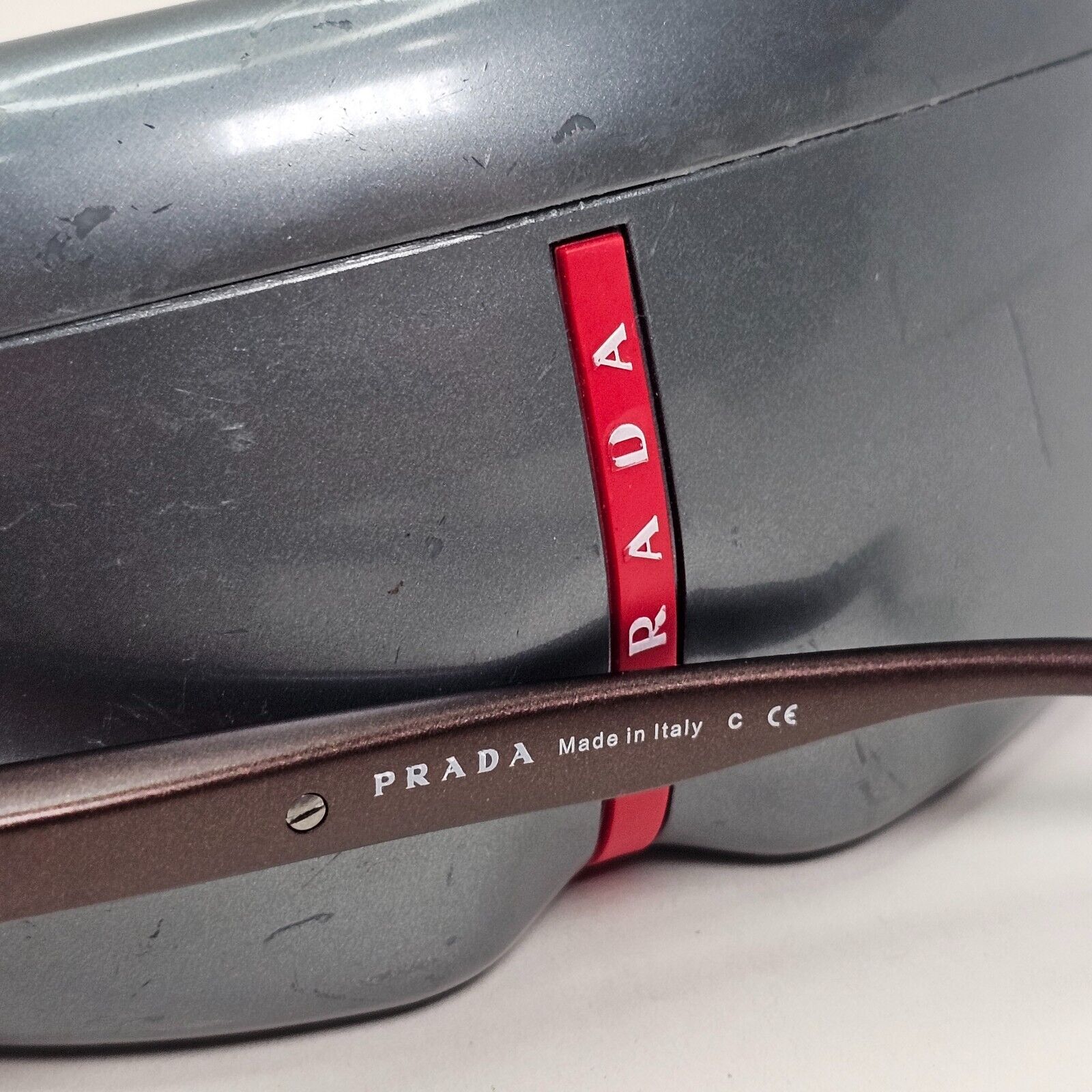 Prada Sunglasses 2007 Vintage Rare Brown Shield PS02MS SPS 02M BRS-6S1 050824