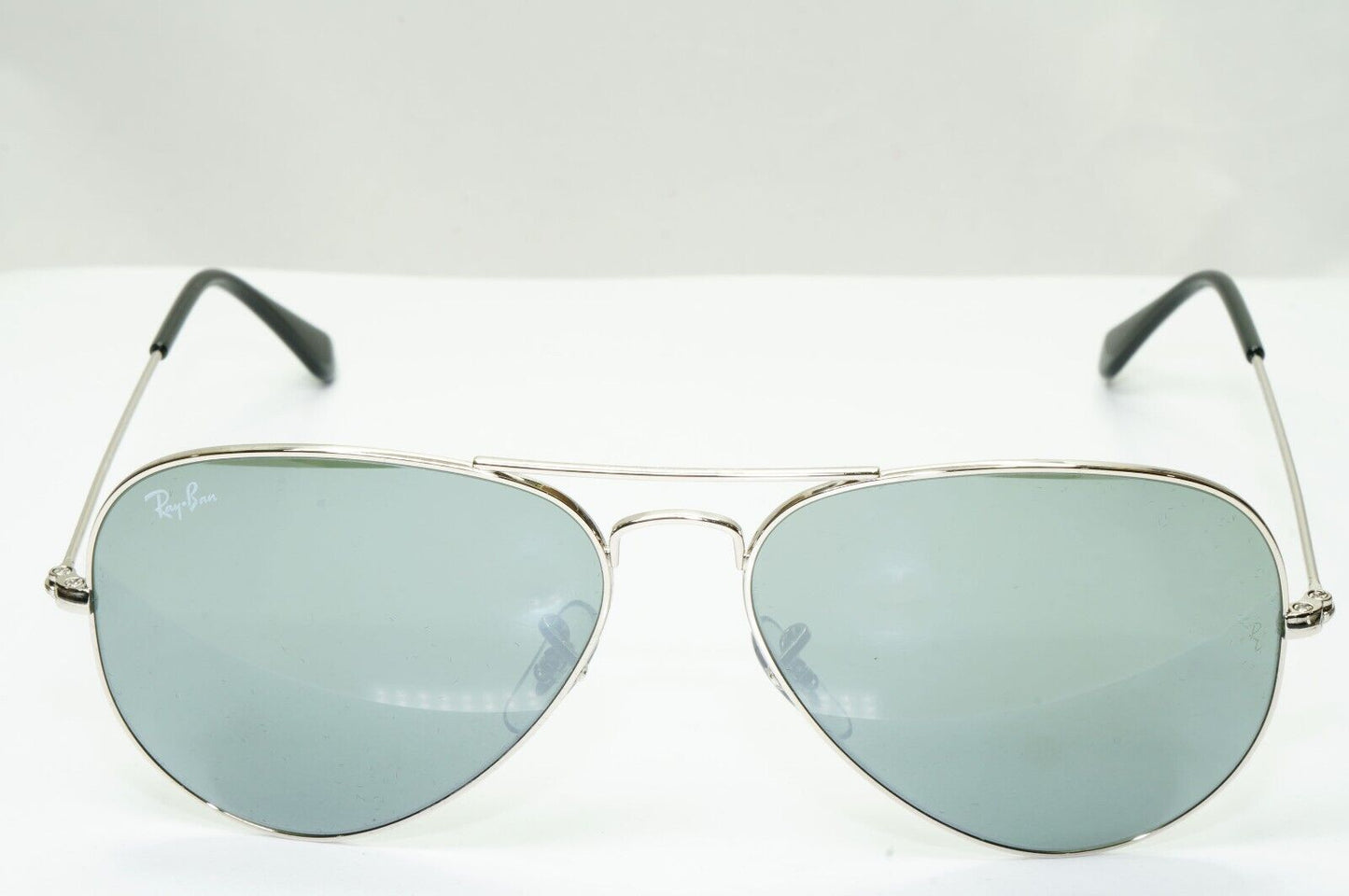 Ray-Ban Sunglasses Aviator Silver Grey Mirror Glass Lens Pilot RB 3025 58mm
