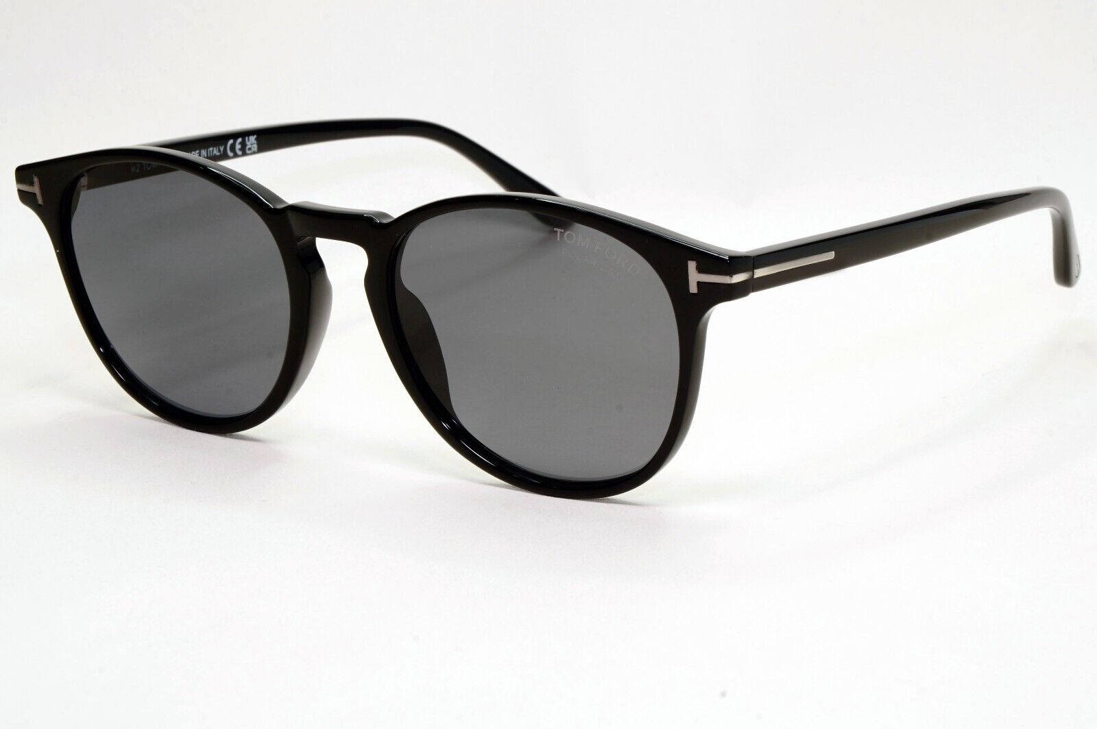 Tom Ford Sunglasses Polarised Black Round Grey FT1097-N TF 1097-N 01D 53mm