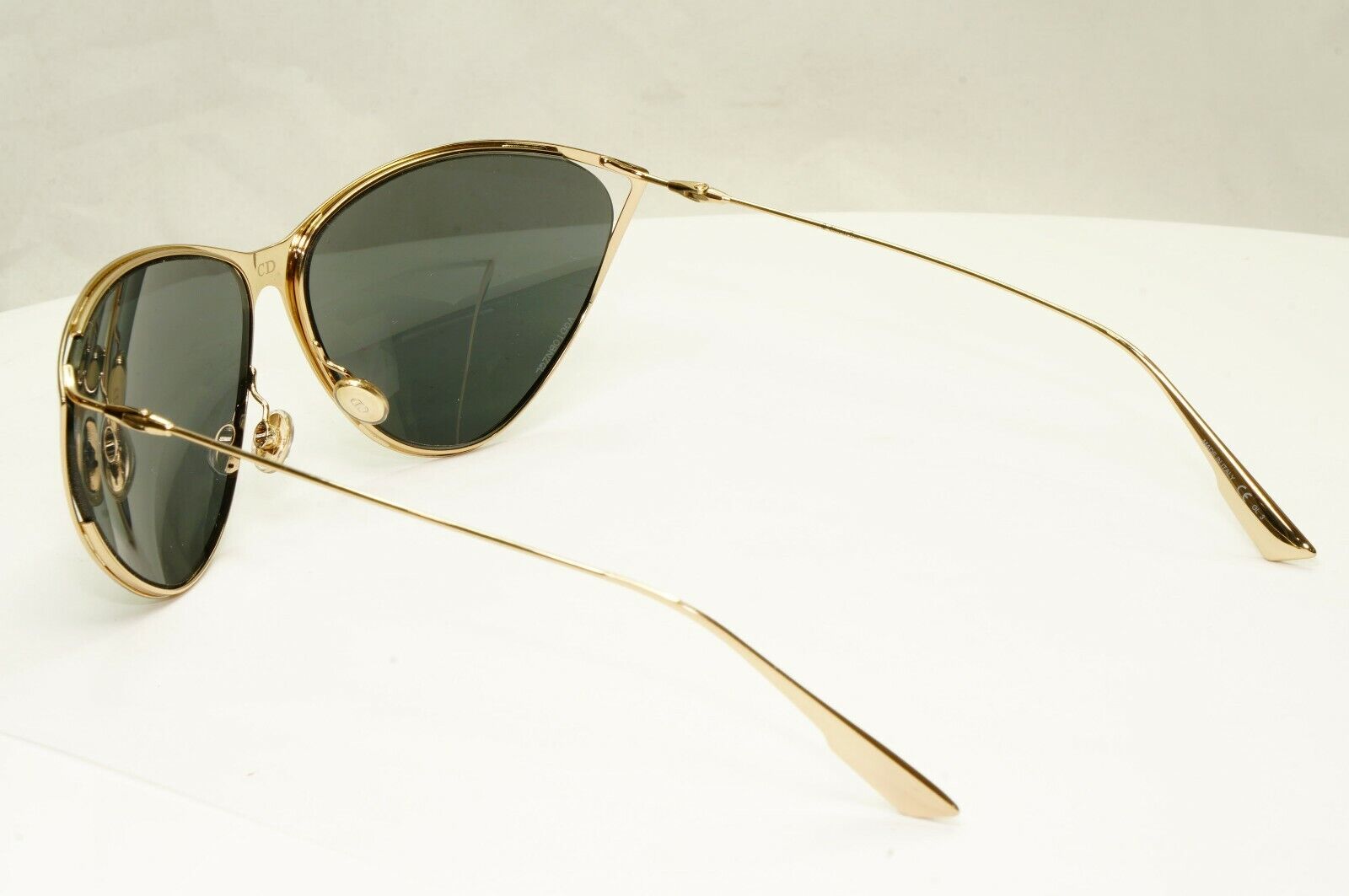 Dior Gold Black Sunglasses Metal Large Designer Womens Fashion New Motard J5GIR