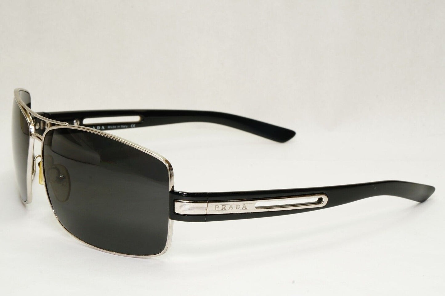 Prada Sunglasses 2011 Vintage Wrap Black Silver PR54IS SPR 54I 1BC-3M1 121223