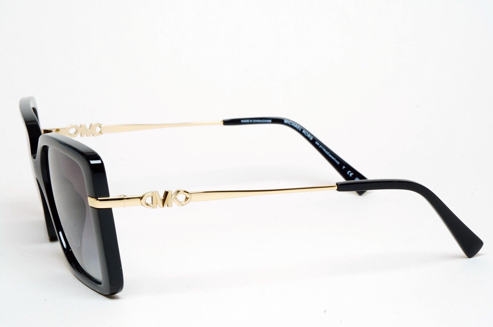 Michael Kors Sunglasses Black Gold Square Grey MK 2174U Castellina 3005/8G