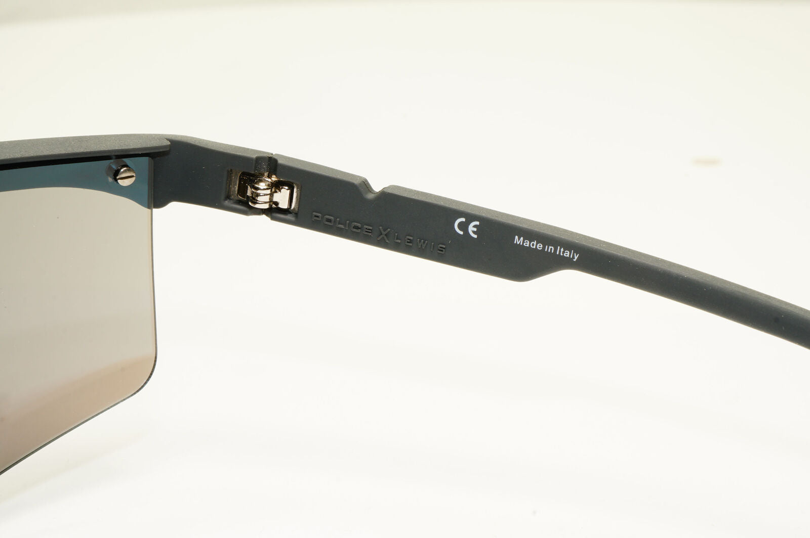 Police Lewis Hamilton F1 Sunglasses Black Silver Mirror Shield SPL A28 COL9U5X