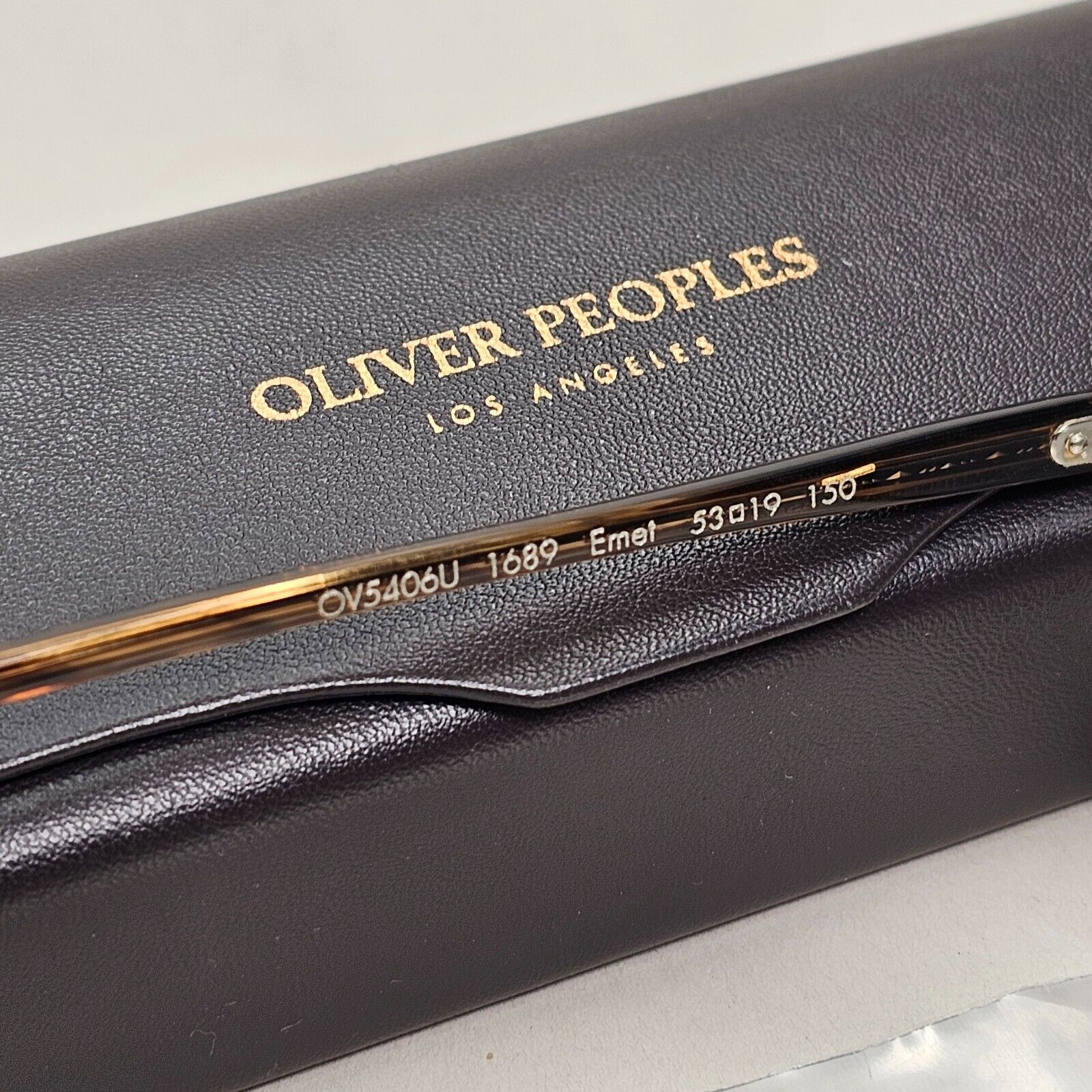 Oliver Peoples Sunglasses Emet Brown Sepia Blue Teal Pilot OV 5406U 1689 53mm