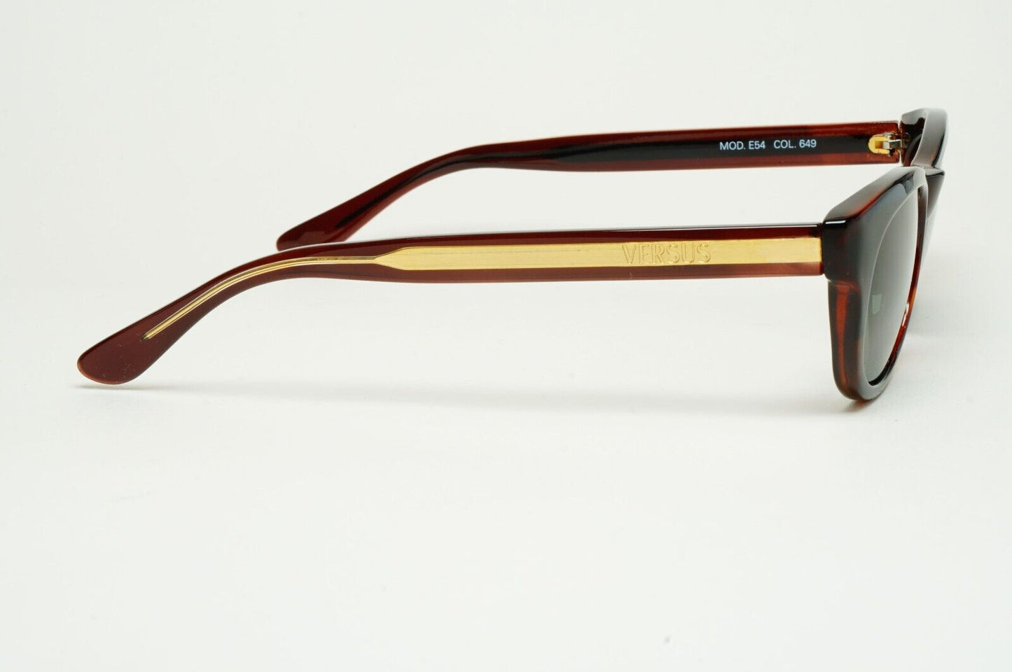 Versus Sunglasses 1996 by Gianni Versace Vintage Brown Green MOD E54 COL 649