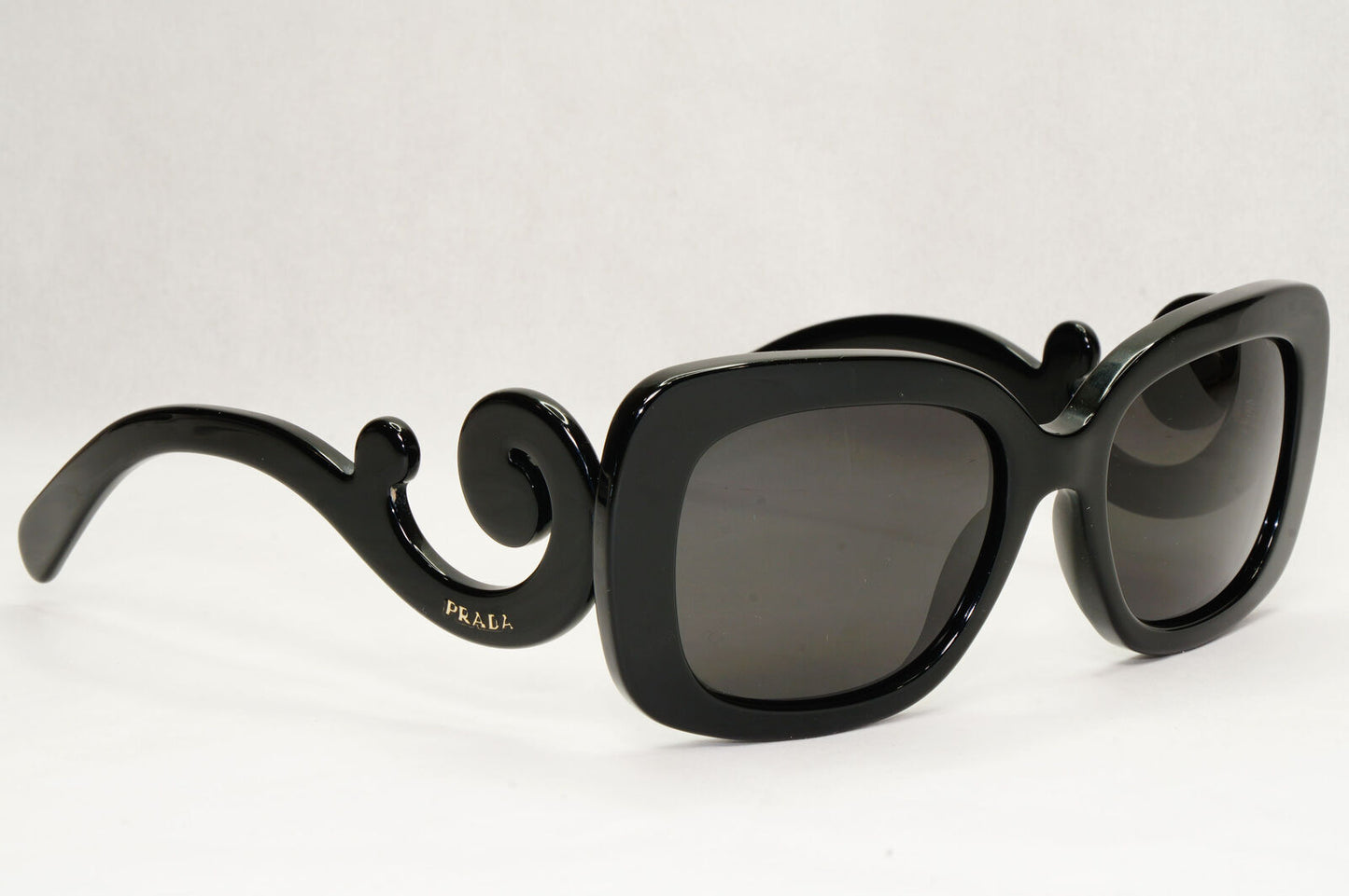 Prada Sunglasses Baroque Swirl Black Square PR27OS SPR 27O 1AB-3M1 151223