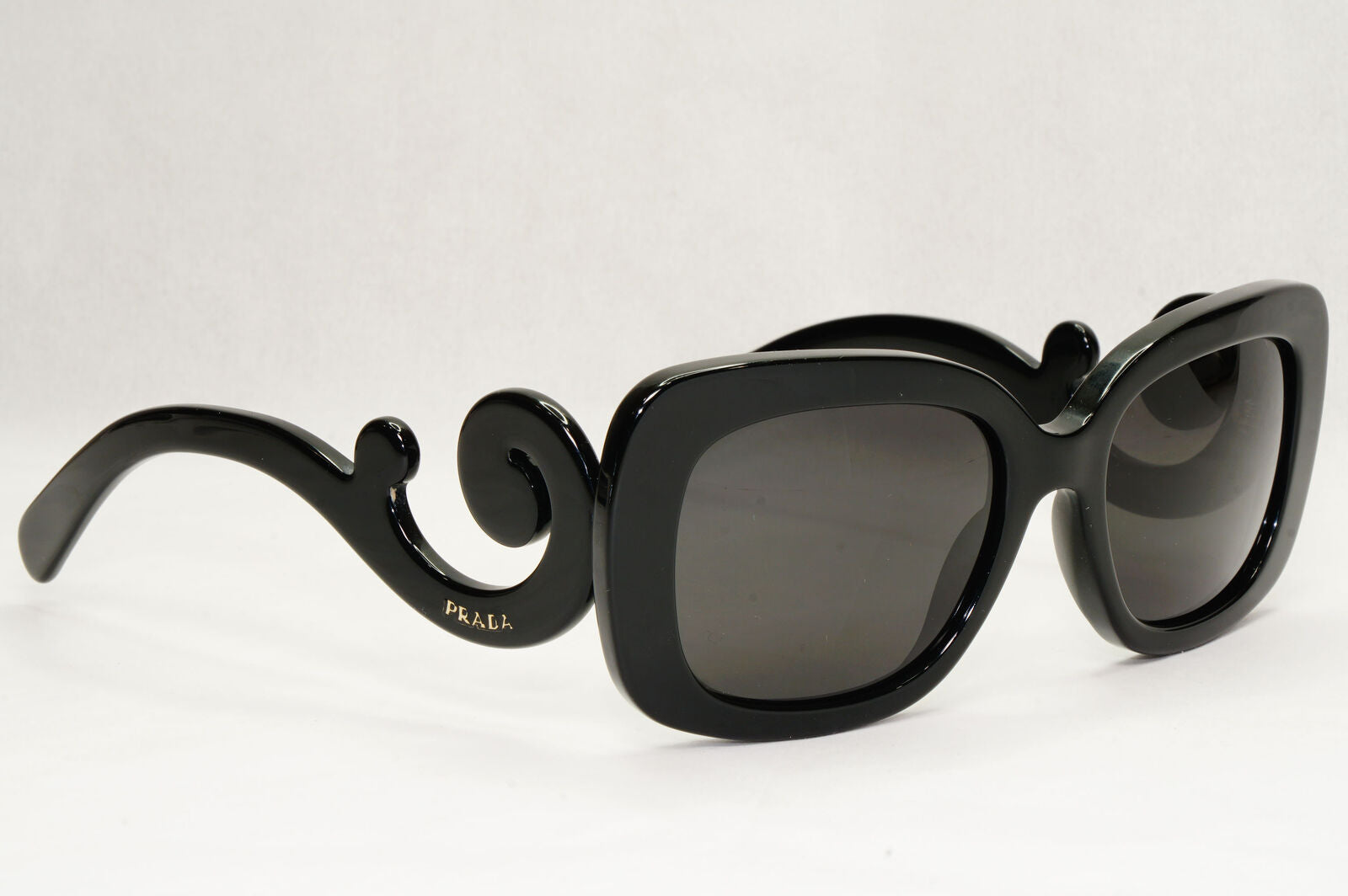 Prada Sunglasses Baroque Swirl Black Square PR27OS SPR 27O 1AB-3M1 151223