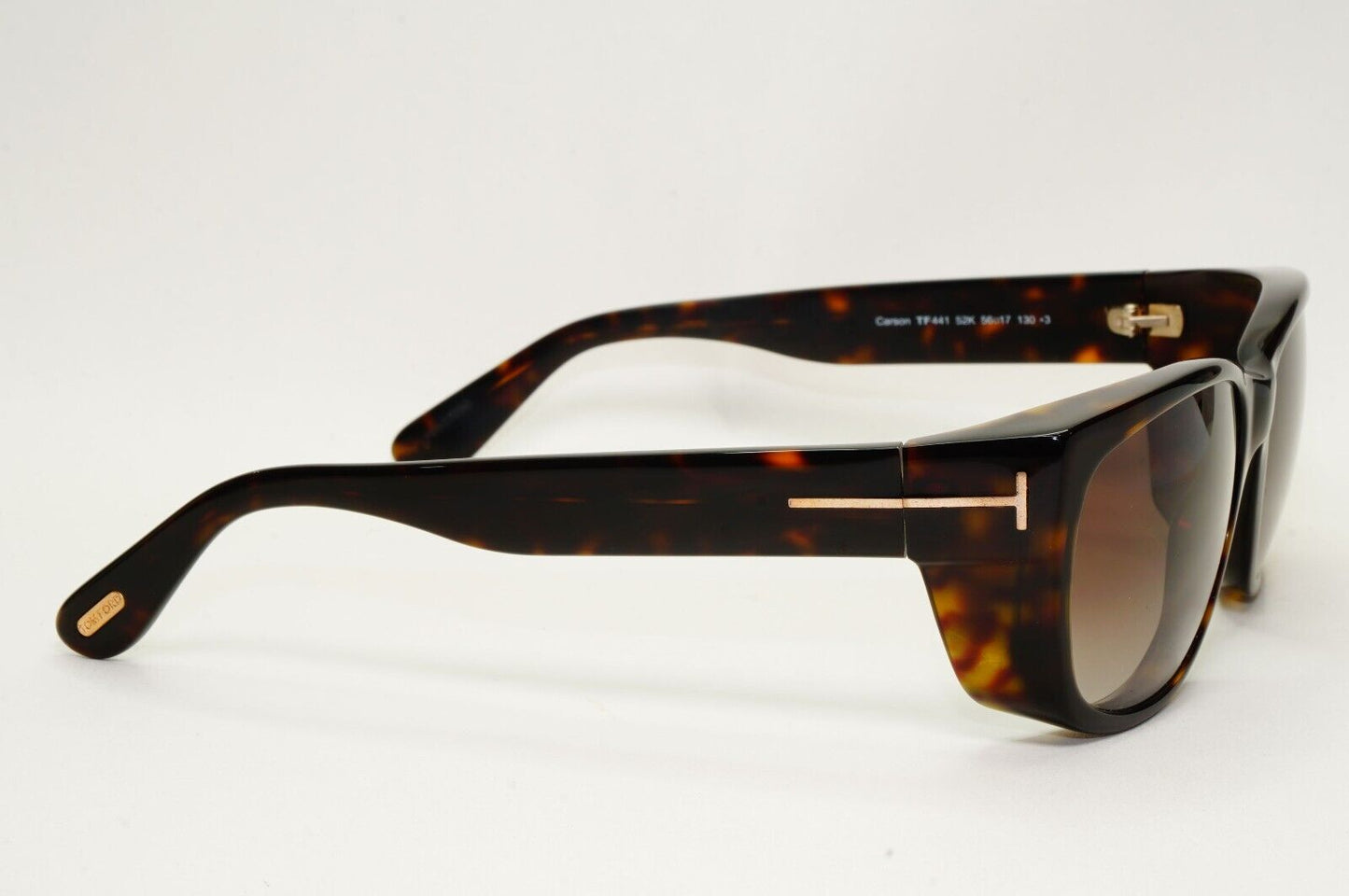 Tom Ford Sunglasses Carson Dark brown Gradient Square Acetate FT0441 TF 441 52K