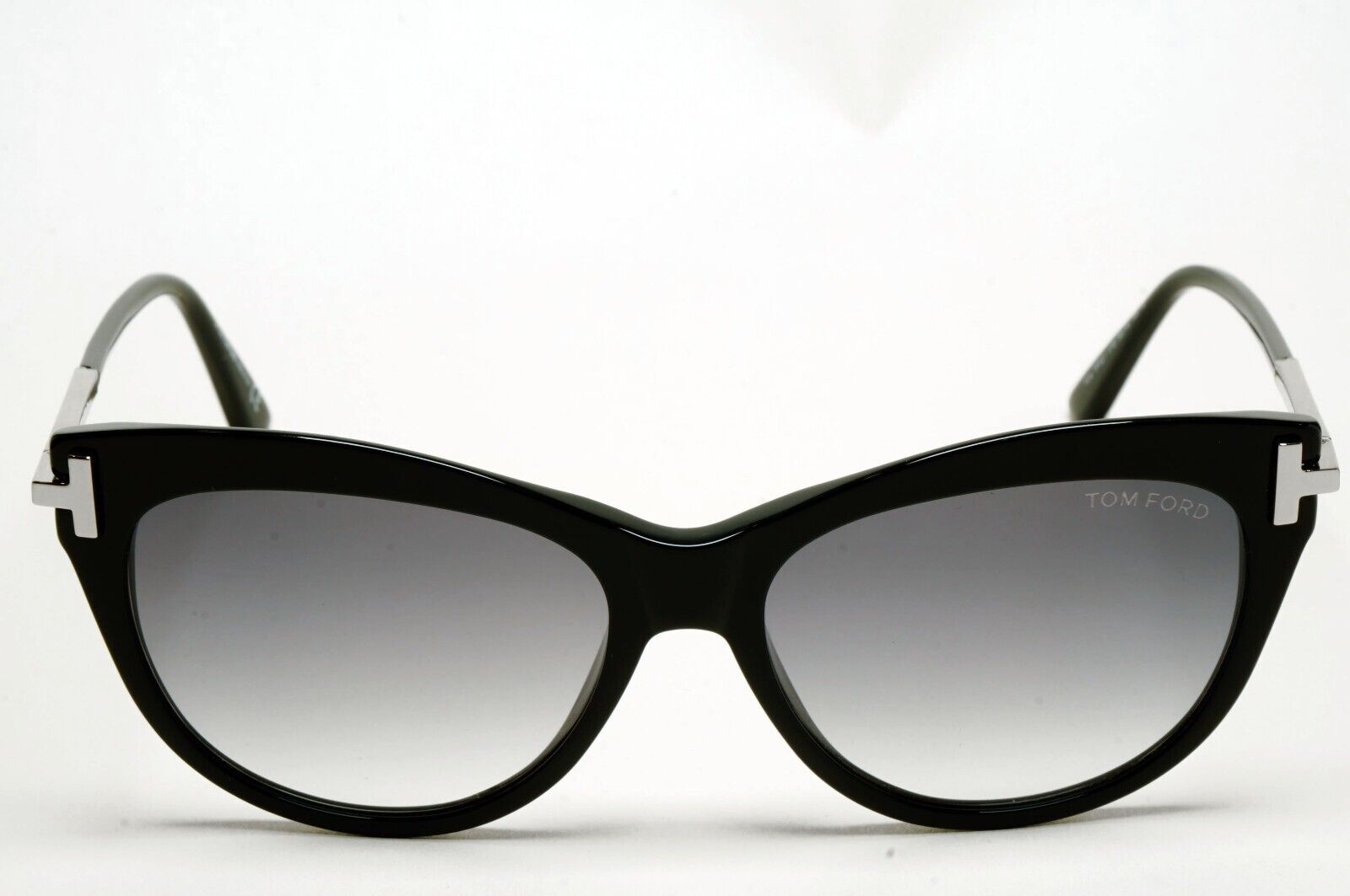 Tom Ford Sunglasses Kira Black Silver Grey Gradient Cat Eye FT0821 TF 821 01B