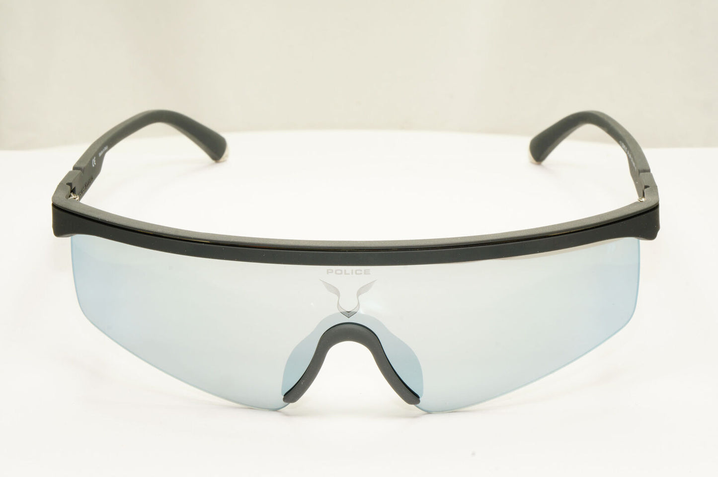 Police Lewis Hamilton F1 Sunglasses Black Silver Mirror Shield SPL A28 COL9U5X