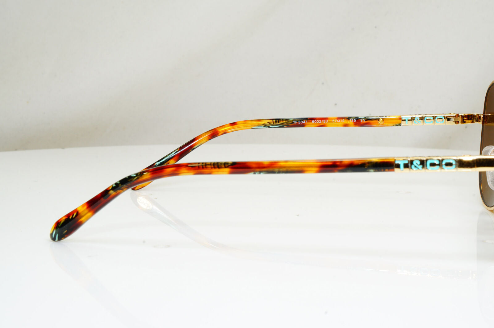 Authentic TIFFANY & CO Vintage Sunglasses Pilot LOVE TF 3041 6002/3B 29500