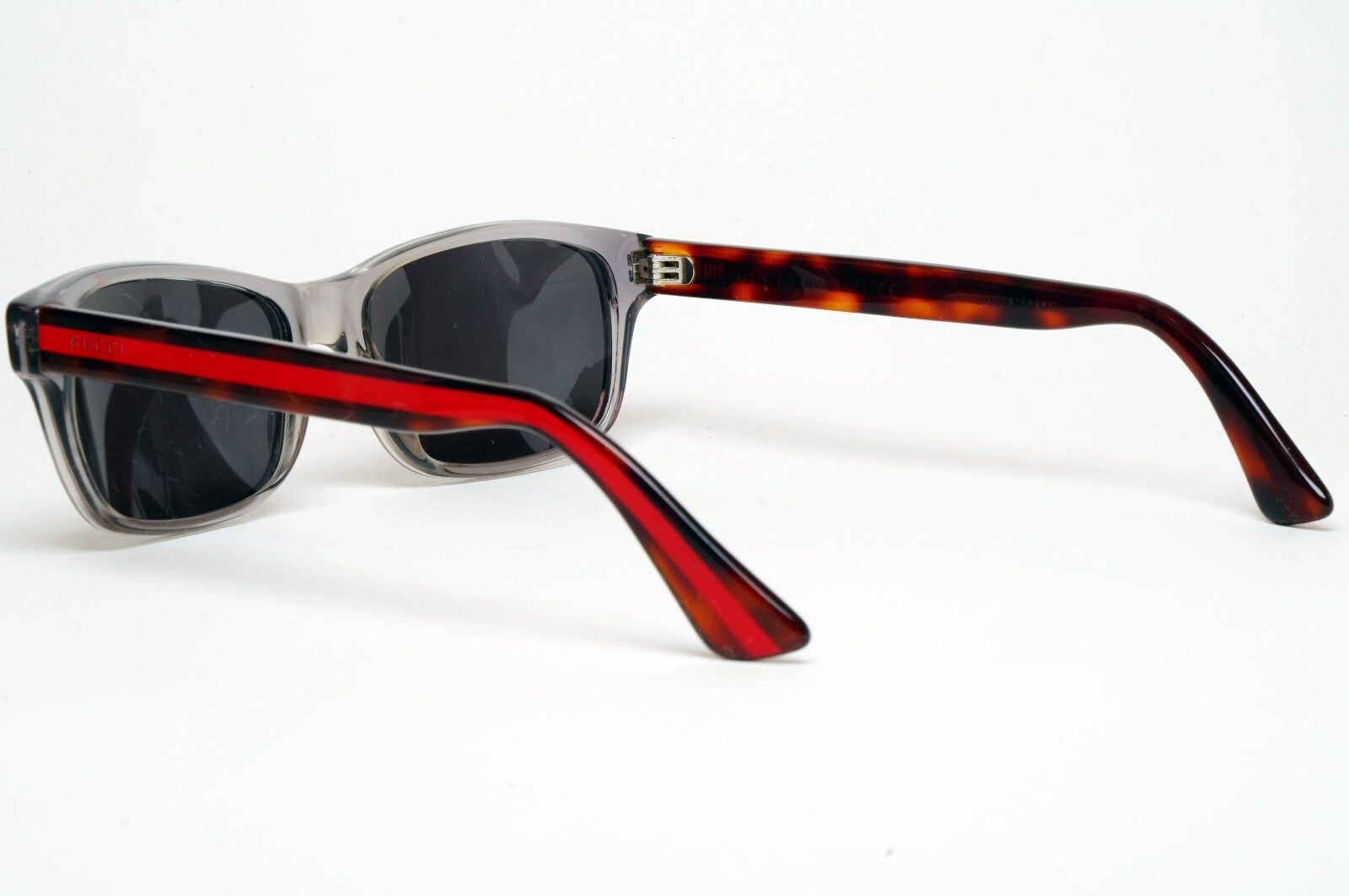 Gucci Sunglasses 2017 Grey Black Brown Red Square GG0006O 008 55mm 100325