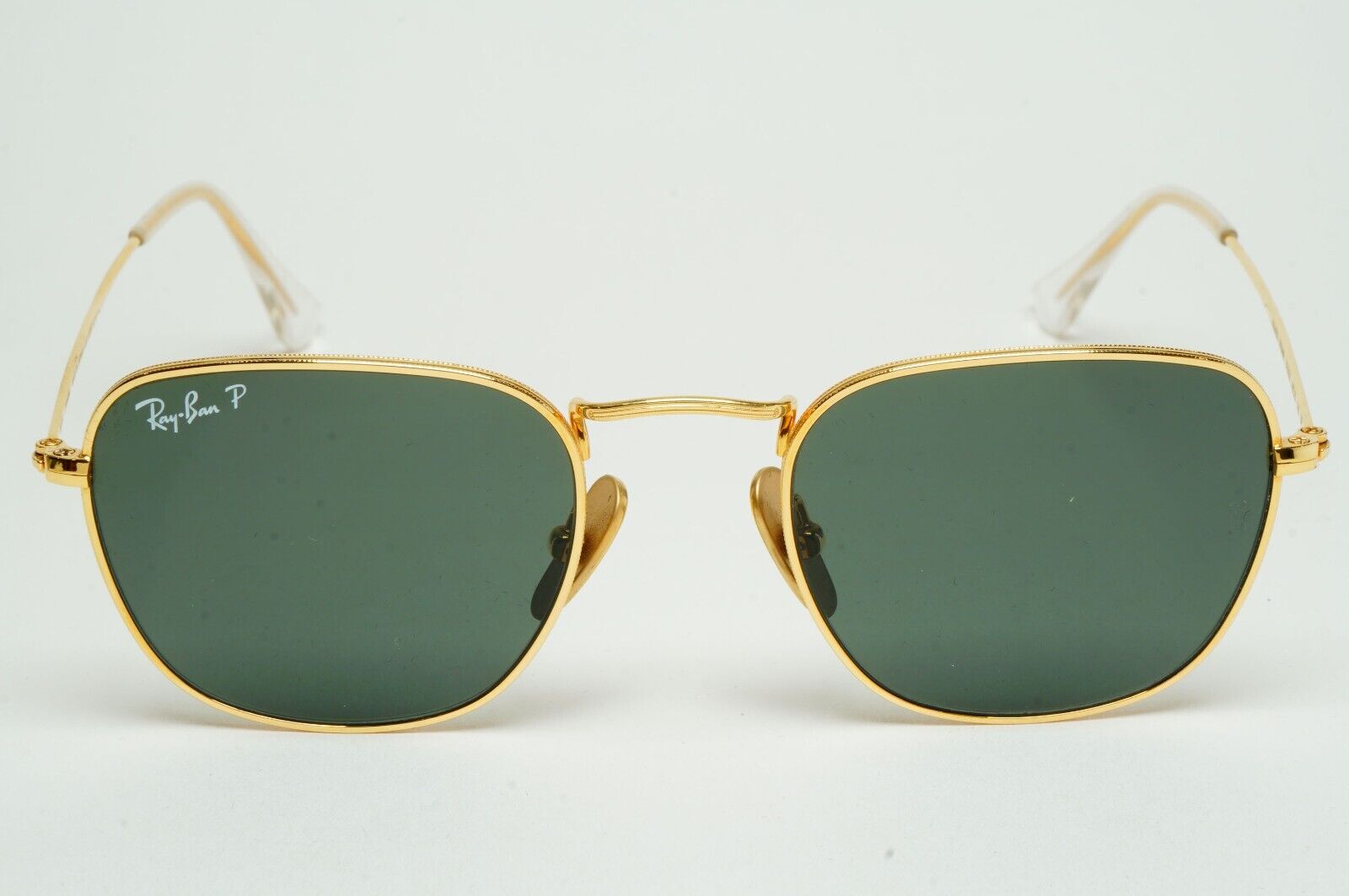 Ray-Ban Sunglasses Frank Titanium Polarized Gold Green RB 8157 9216/58 48mm