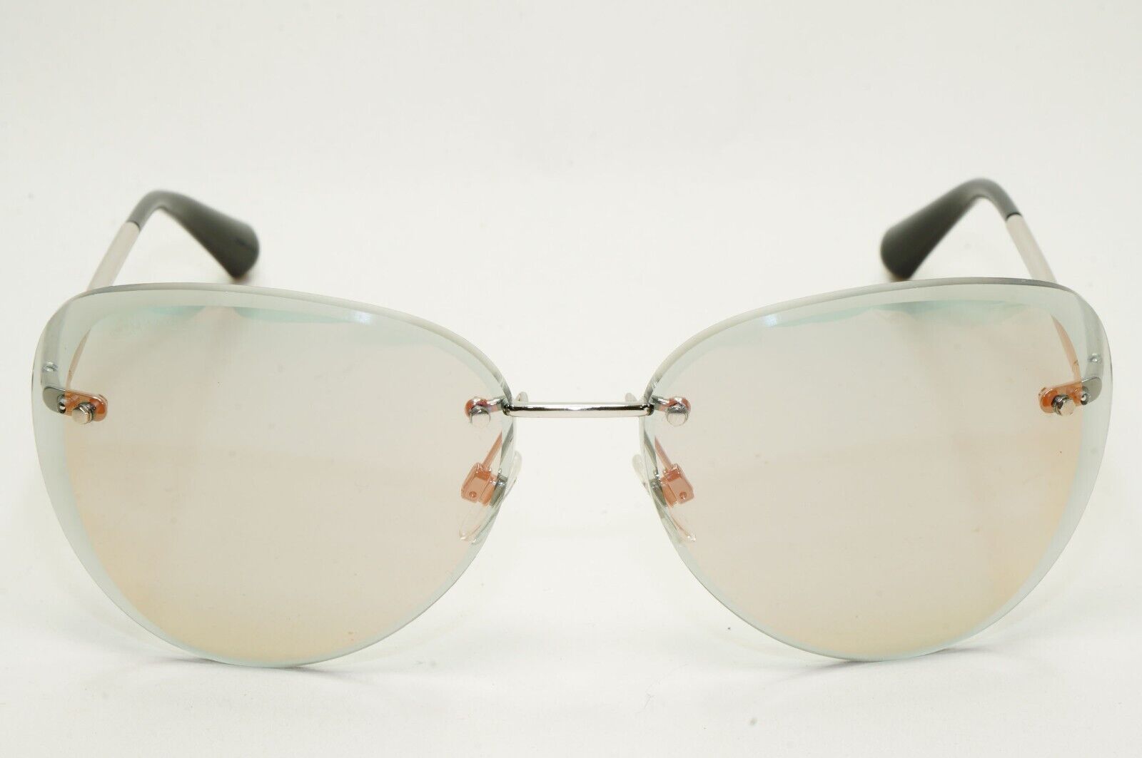 Chanel Sunglasses Rimless Silver Grey Mirrored 4239 c.124/5R 62mm