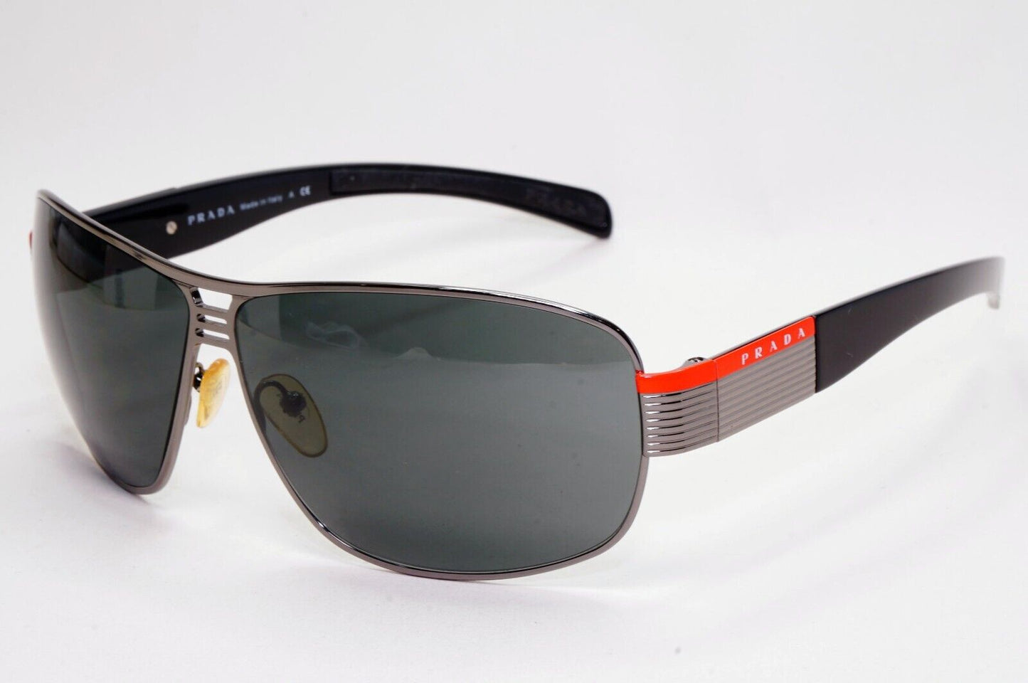 Prada Sunglasses 2006 Vintage Gunmetal Black Pilot PS50HS SPS 50H 5AV-1A1 041124