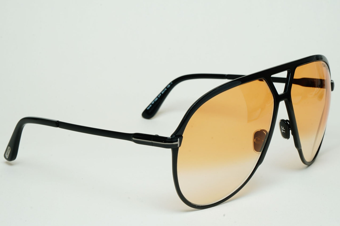 Tom Ford Sunglasses Xavier Black Yellow Large Pilot FT1060 TF 1060 01F [a]