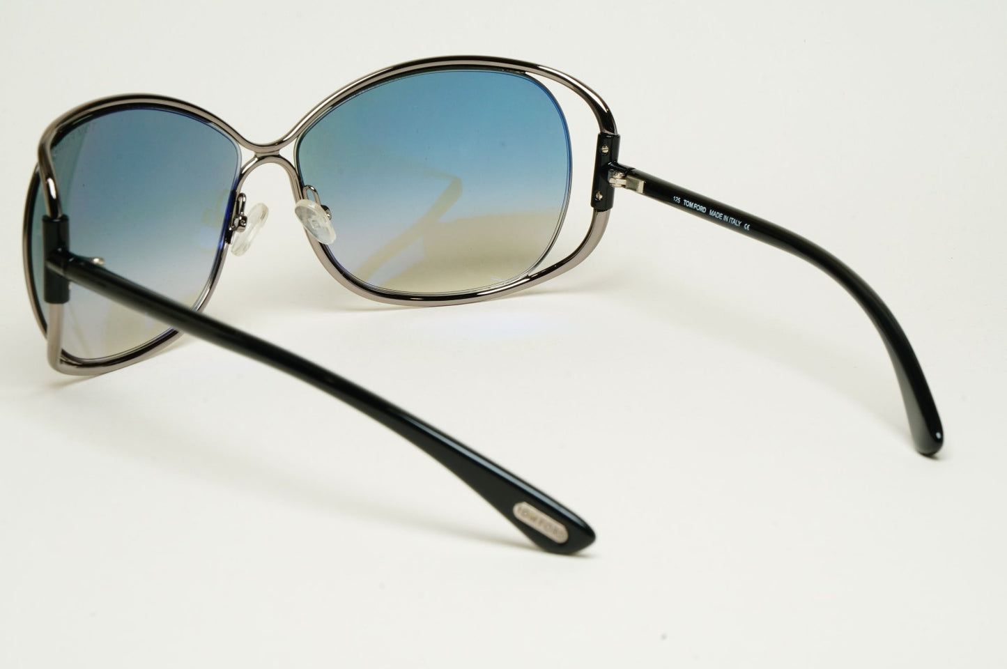 Tom Ford Sunglasses Eugenia Gunmetal Black Grey Gradient FT0156 TF 156 08B