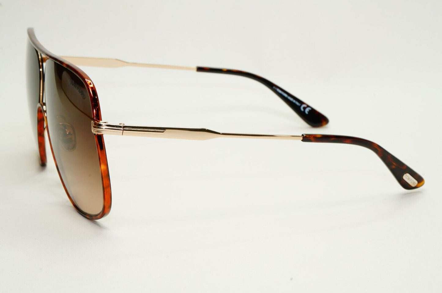 Tom Ford Sunglasses Brady Oversized Brown Gold Gradient Square FT0841 TF 841 28F