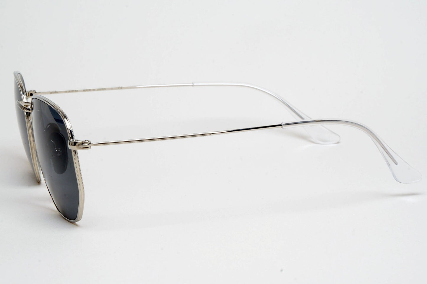 Ray-Ban Sunglasses Hexagonal Titanium Polarised Silver Black RB 8148 9209/48 51m