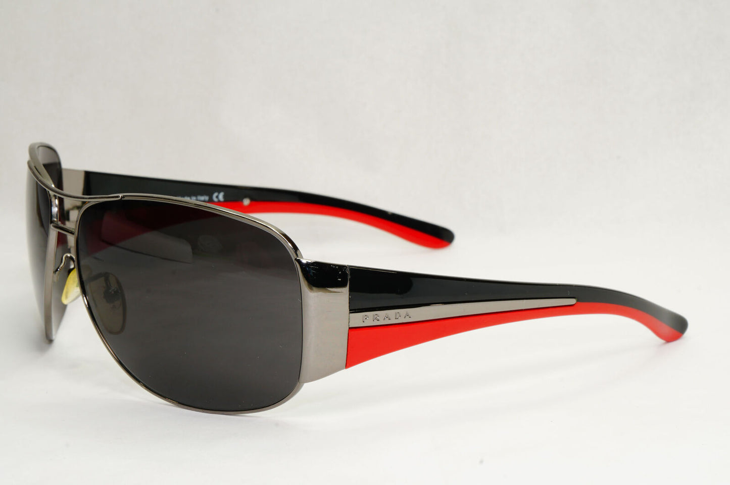 Prada Sunglasses 2006 Vintage Gunmetal Black Pilot PR75GS SPR 75G 5AV-1A1 180124
