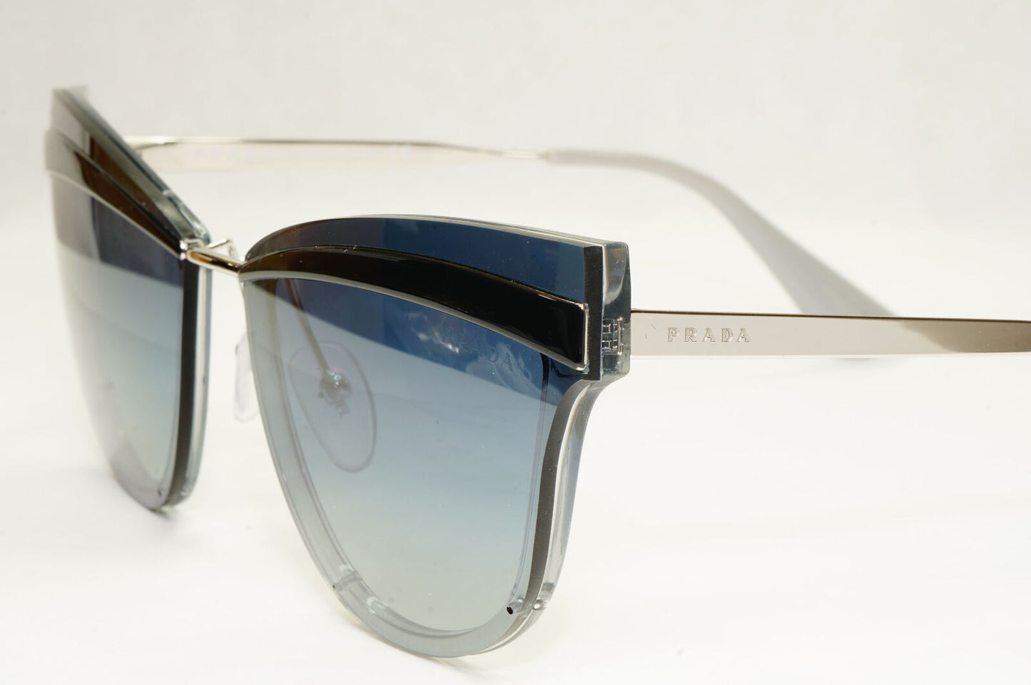 Prada Sunglasses Grey Blue Gradient Cinema Catwalk PR12US SPR 12U KI5-3A0