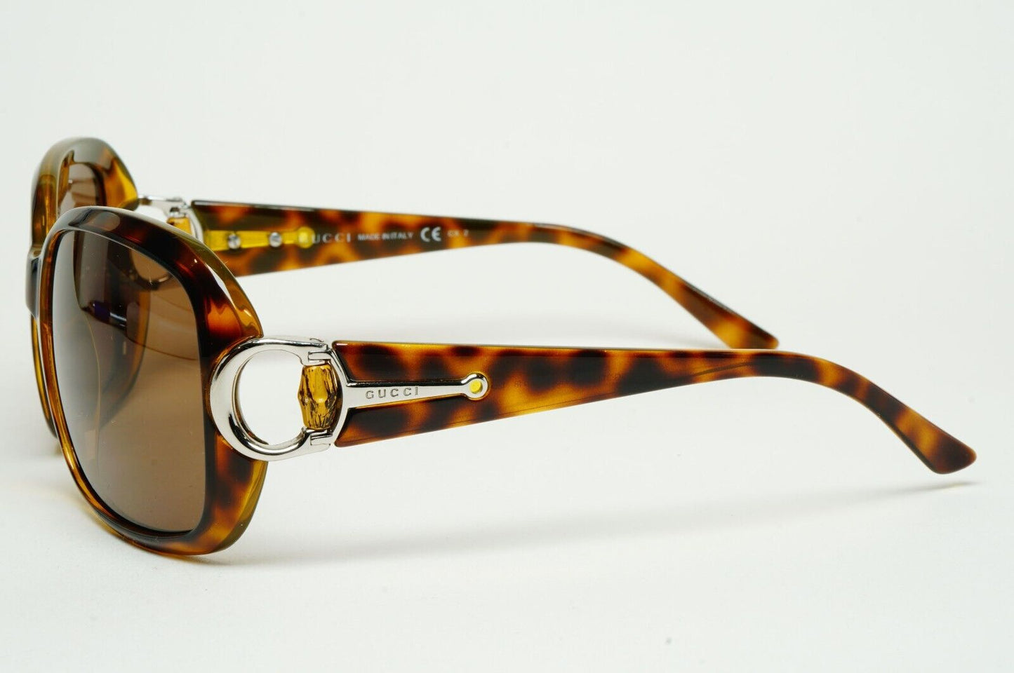 Gucci Sunglasses 2007 Vintage Brown Horsebit GG 3132/S 791CC 57mm 100225