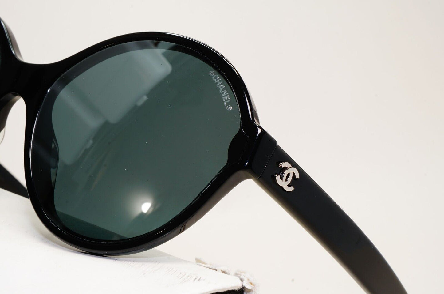 Chanel Sunglasses Black Grey Mirrored Silver Round 5387-A c.501/6G 58mm