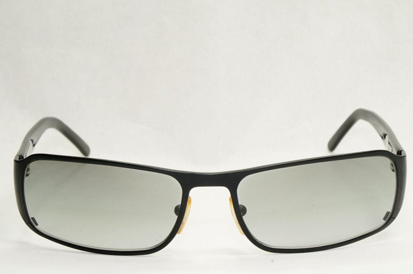 Prada Sunglasses 2006 Vintage Black Rectangle Grey PR52FS SPR 52F 1BO-3M1 270324