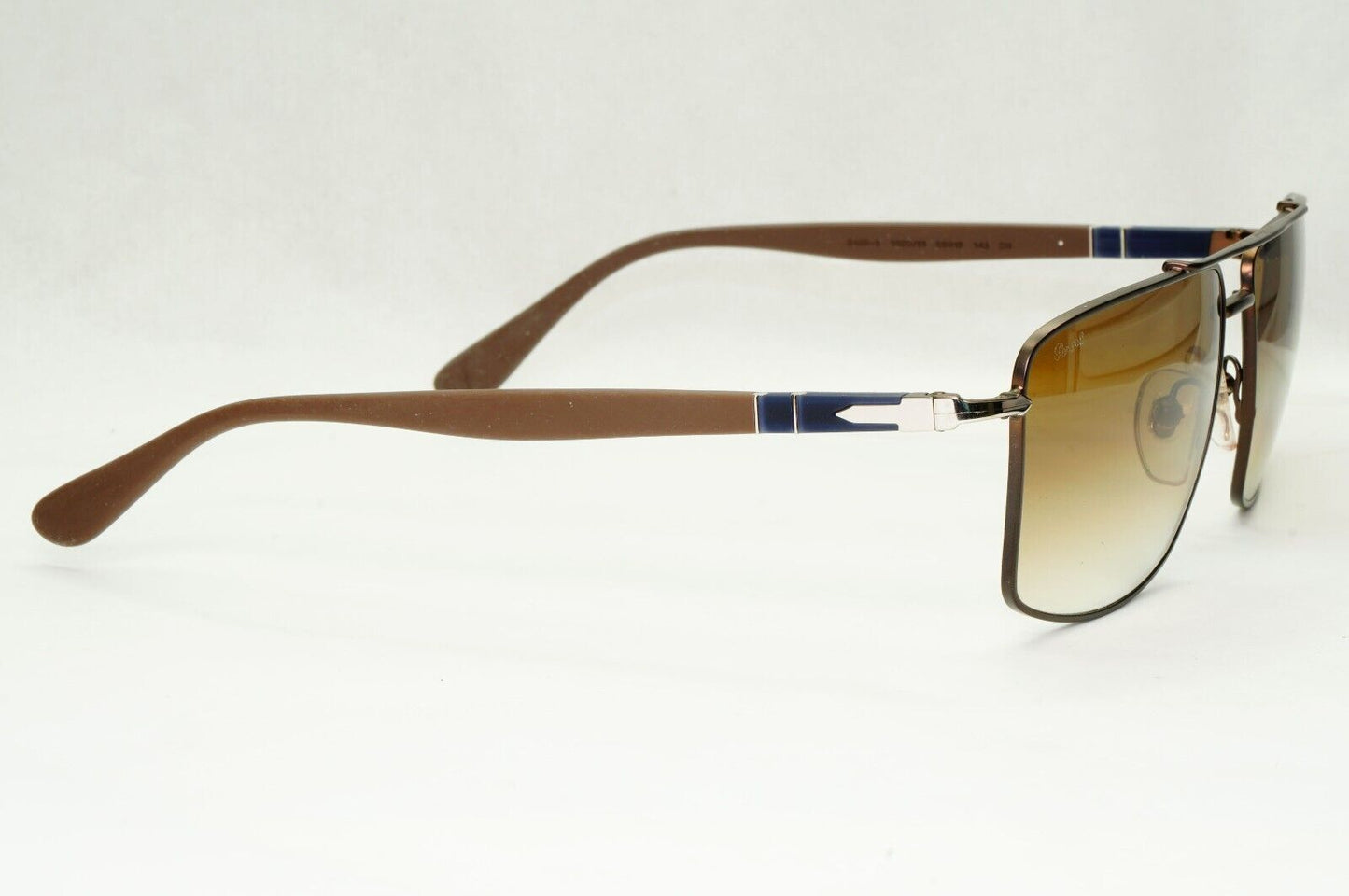 Persol Sunglasses 2013 Navigator Brown Gradient Metal Pilot 2430-S 1020/51 58mm
