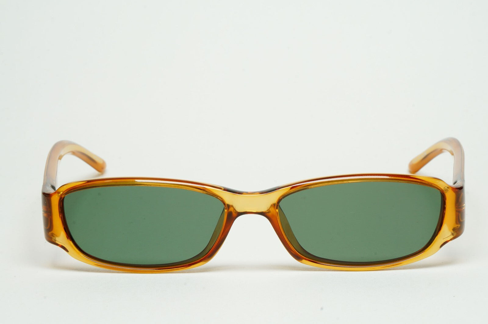 Gucci Sunglasses 2002 Vintage Honey Transparent Green Rectangle GG 2499 K98 52mm