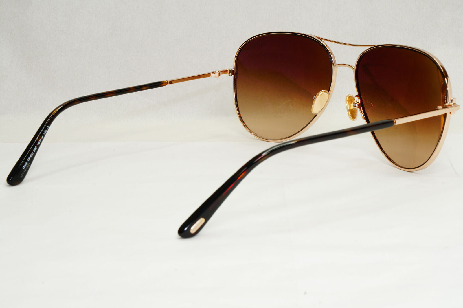 Tom Ford Sunglasses Clark Gold Pilot Metal Brown Gradient FT0823 TF 823 28F