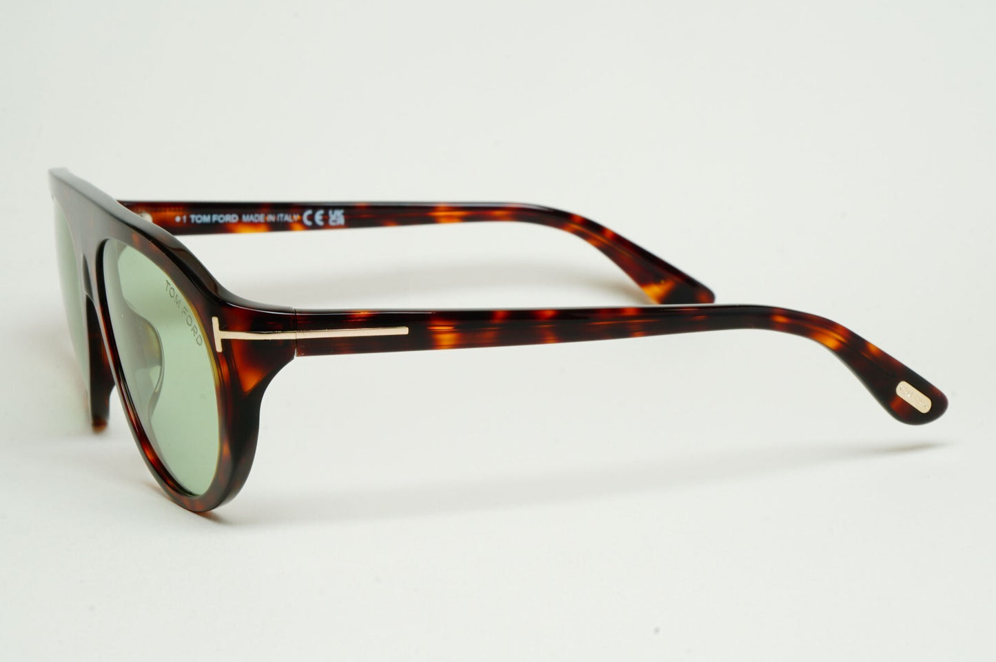 Tom Ford Sunglasses Rex-02 Photochromic Green Brown Tortoise FT1001 TF 1001 54N