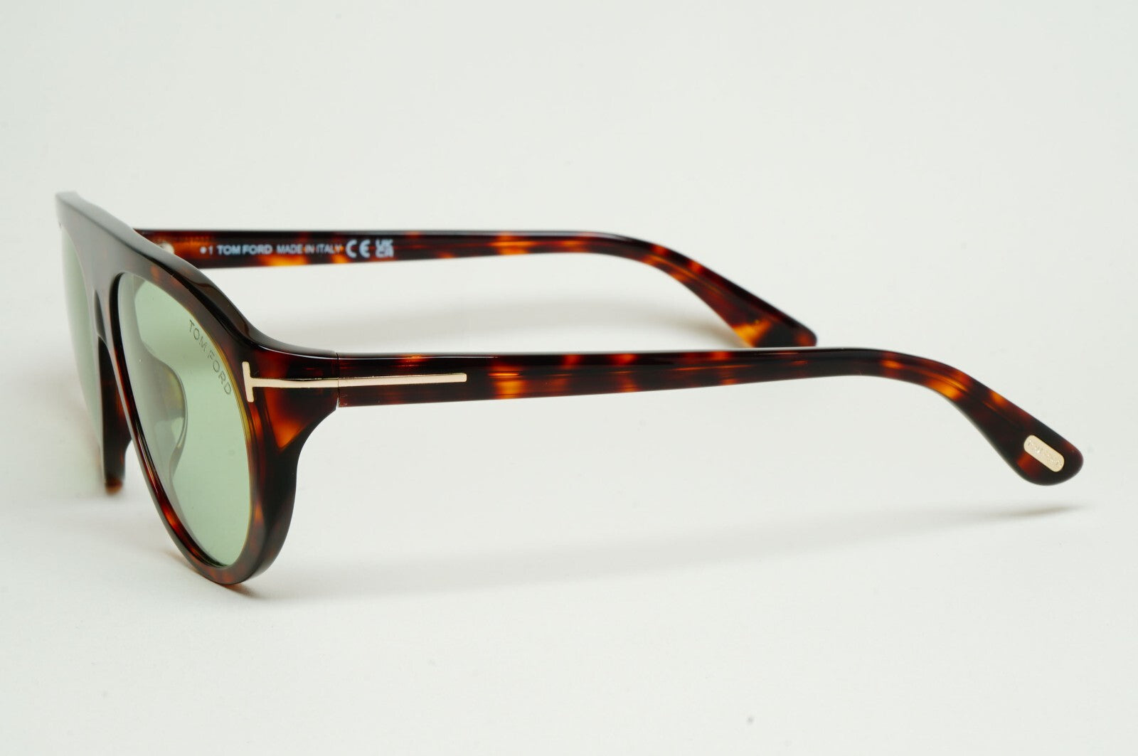 Tom Ford Sunglasses Rex-02 Photochromic Green Brown Tortoise FT1001 TF 1001 54N