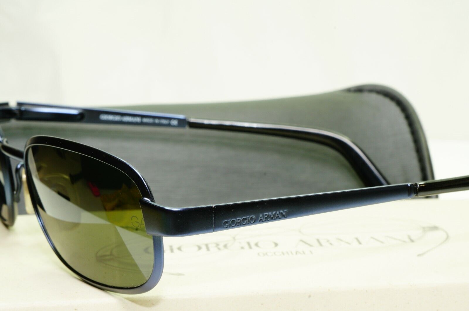 Authentic Giorgio Armani Vintage Year 1997 Sunglasses Mens Blue Metal 669 1013