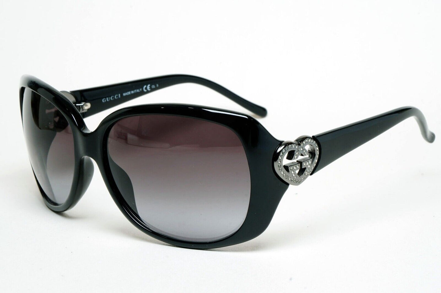 Gucci Sunglasses 2011 Vintage Heart Black Grey Silver GG 3548/S D28PT 290125