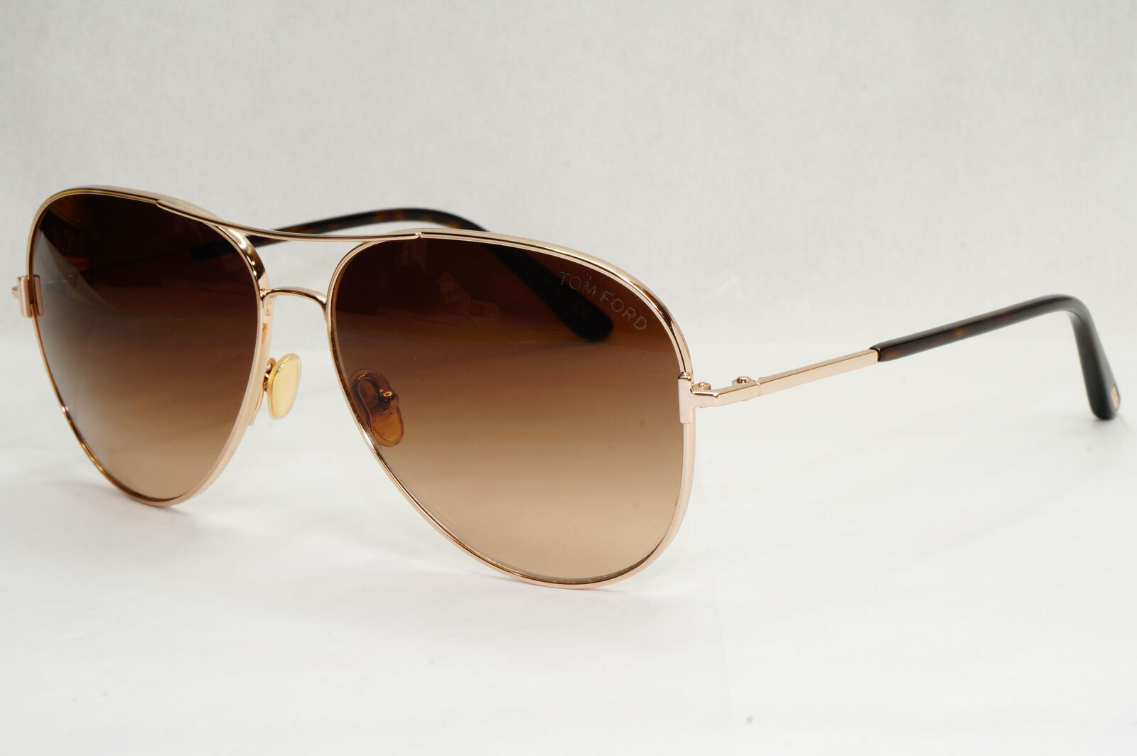Tom Ford Sunglasses Clark Gold Pilot Metal Brown Gradient FT0823 TF 823 28F