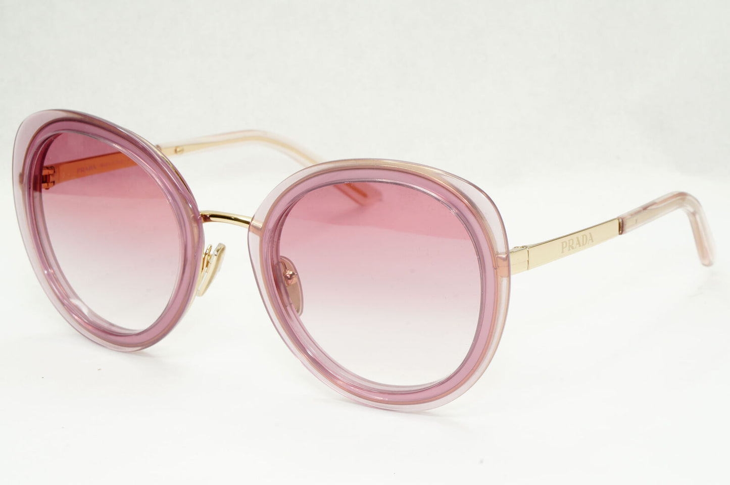Prada Sunglasses Round Red Opal Buganville Violet Round PR54YS SPR 54Y 05Y-02O