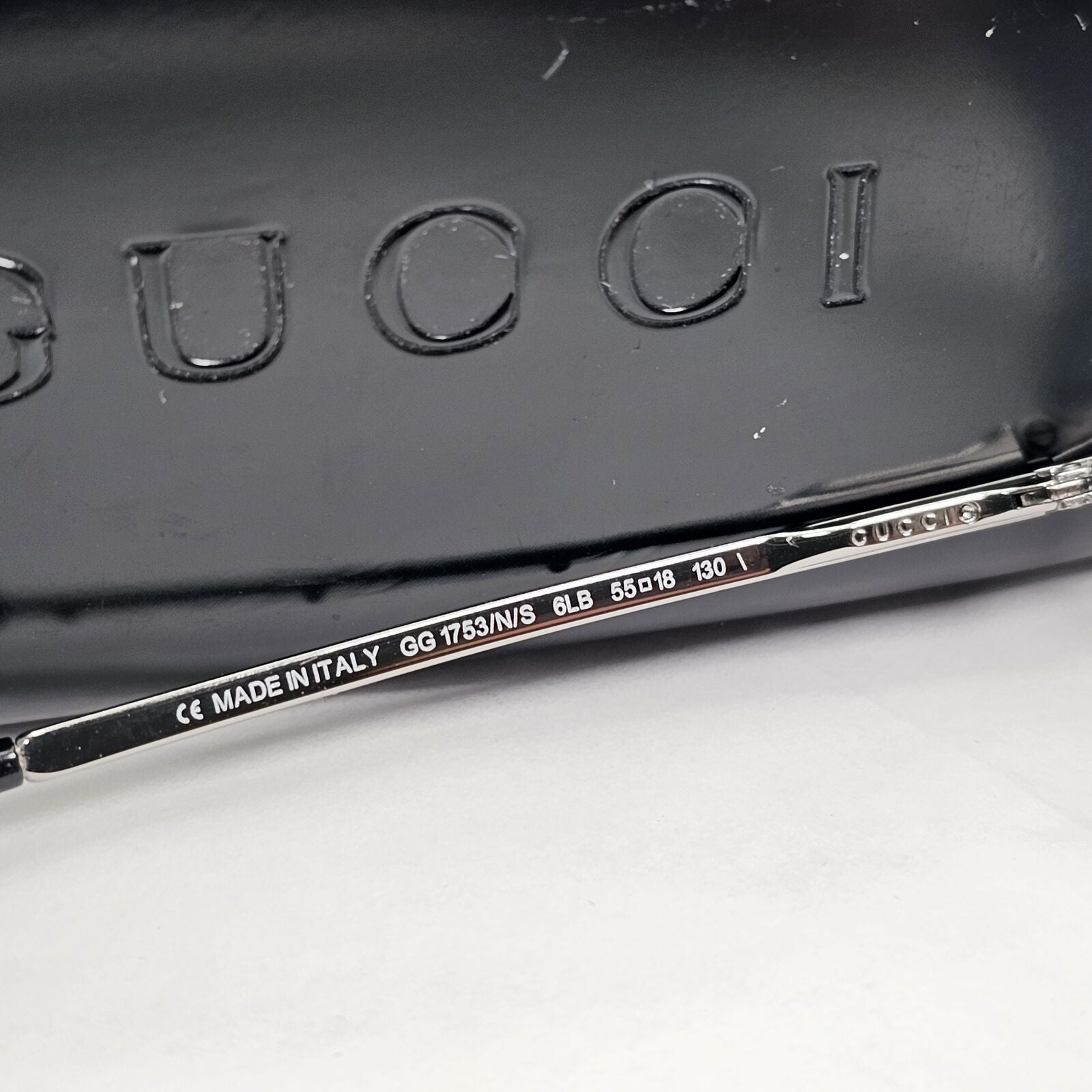 Gucci Sunglasses 2001 Vintage Square Silver Grey Retro GG 1753/N/S 6LB 200124