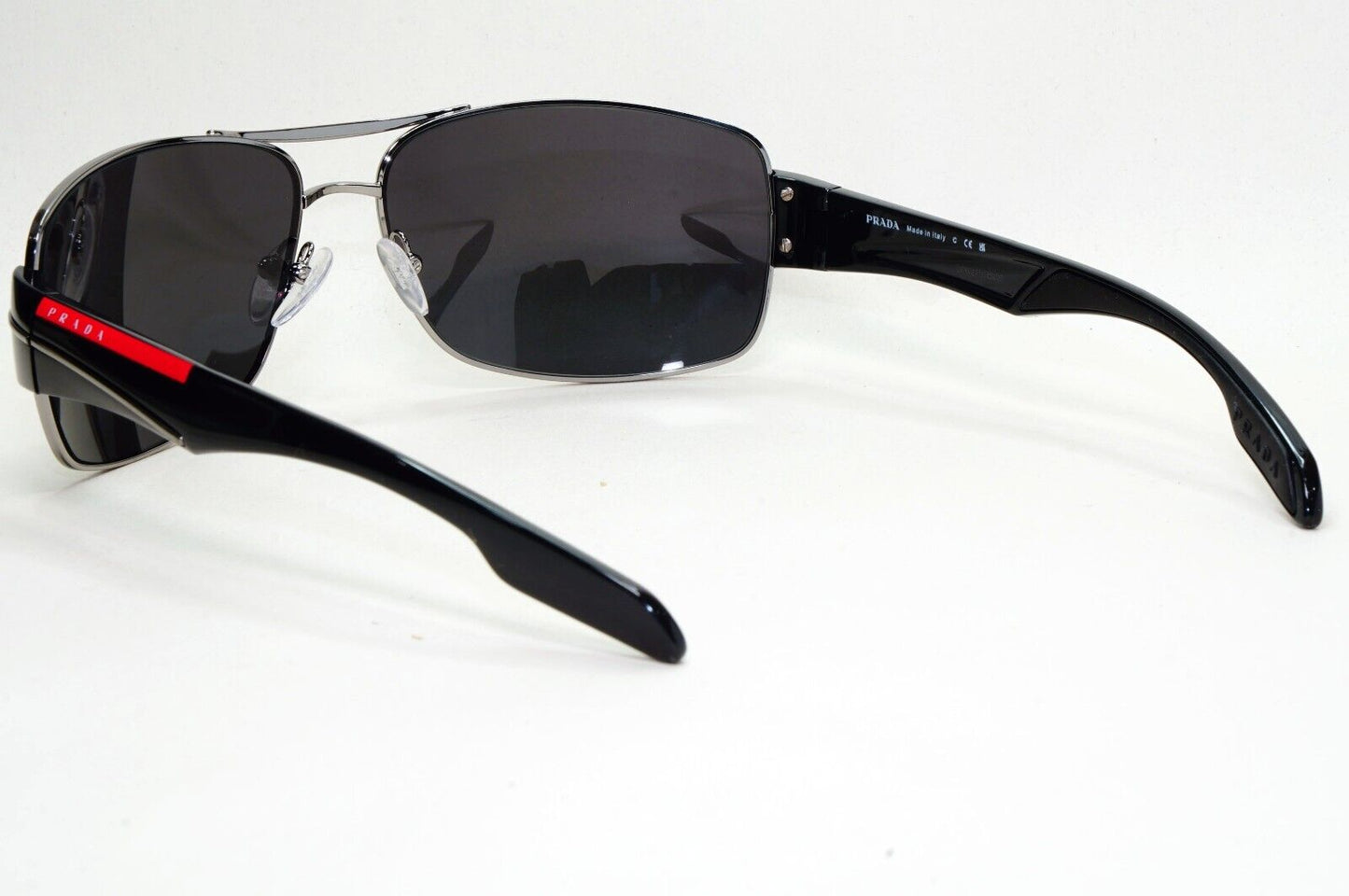 Prada Sunglasses Black Wrap Navigator Square PS53NS SPS 53N 5AV-3M1 65mm 210924