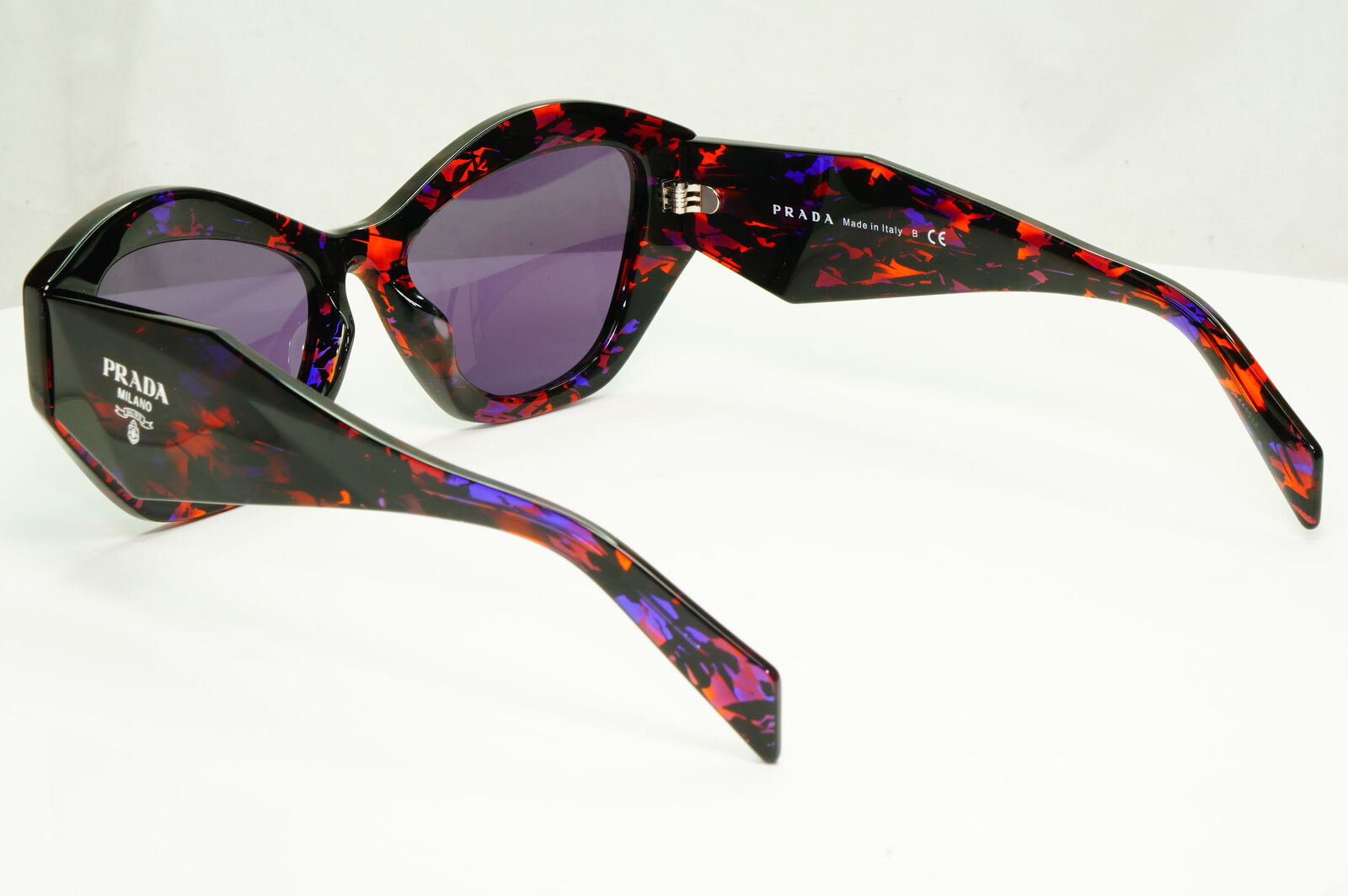 Prada Symbole Marble Sunglasses Black Orange Violet PR07YSF SPR 07Y F 06V-6O2