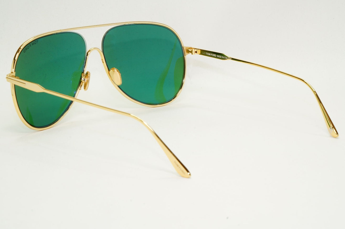 Tom Ford Sunglasses Alec Gold Green Metal Pilot Large FT0824 TF 824 30N 62mm A
