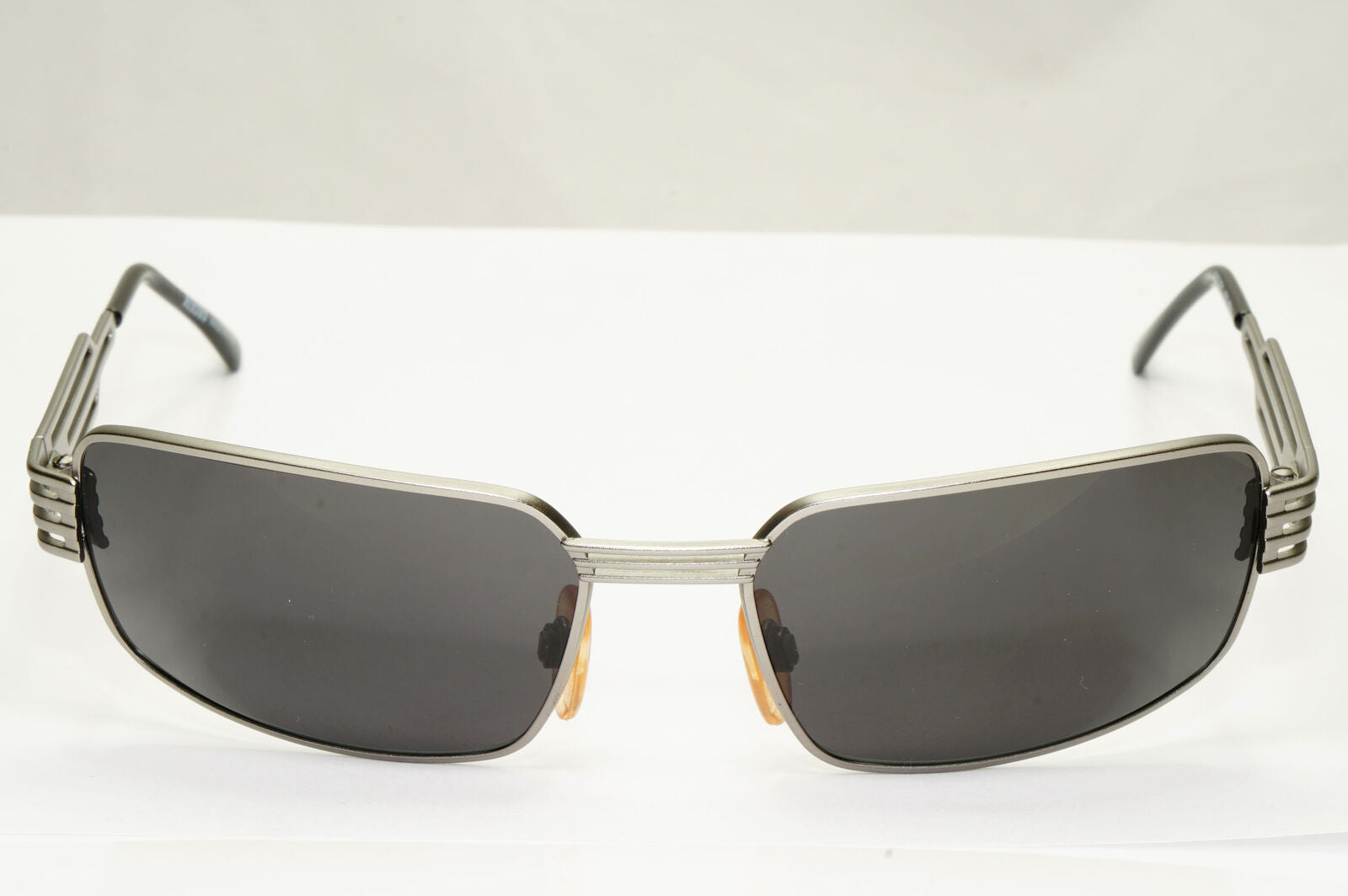 Versus 1996 by Gianni Versace Vintage Silver Black Sunglasses MOD F37 COL 77M