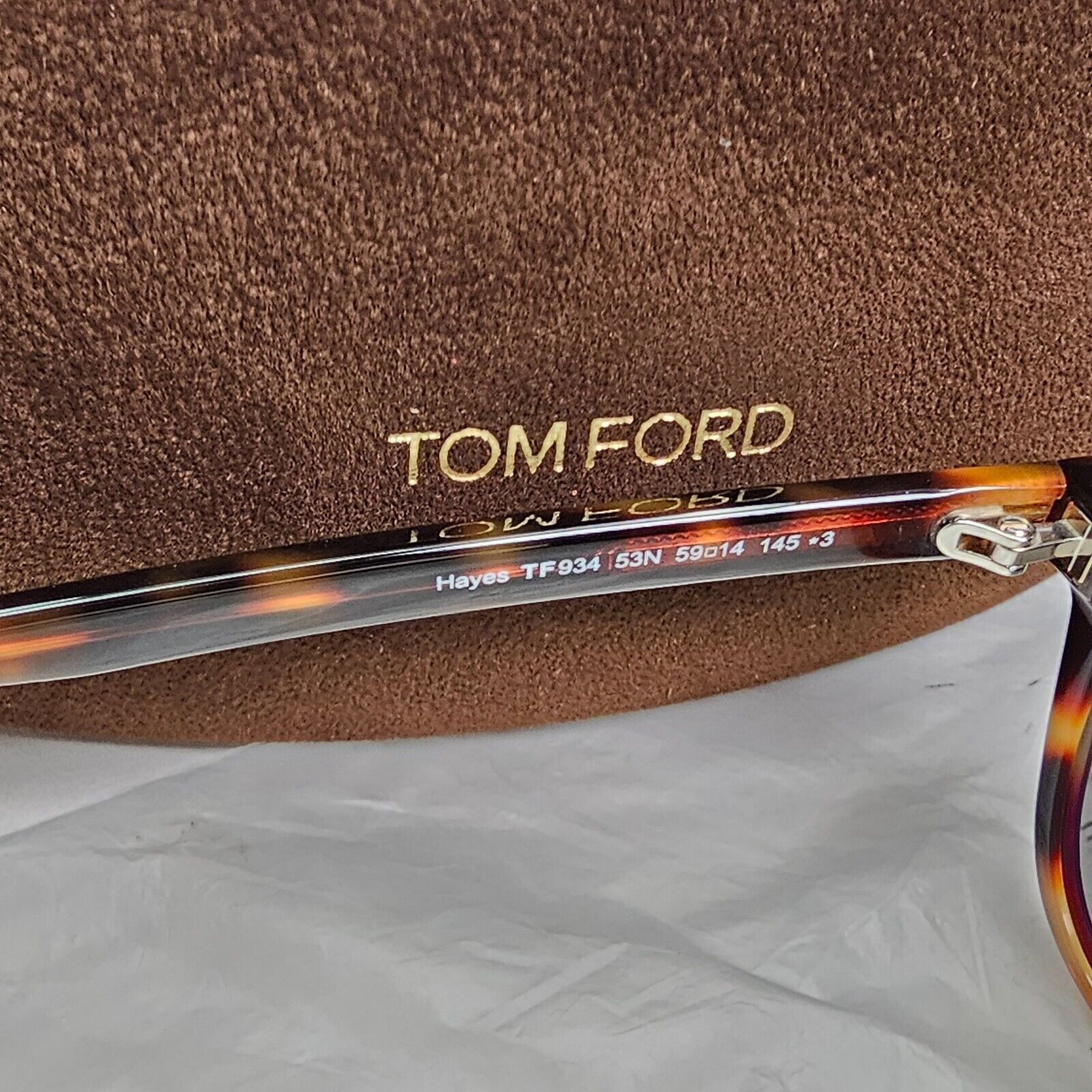 Tom Ford Sunglasses Hayes Brown Tortoiseshell Green Square FT0934 TF 934 53N
