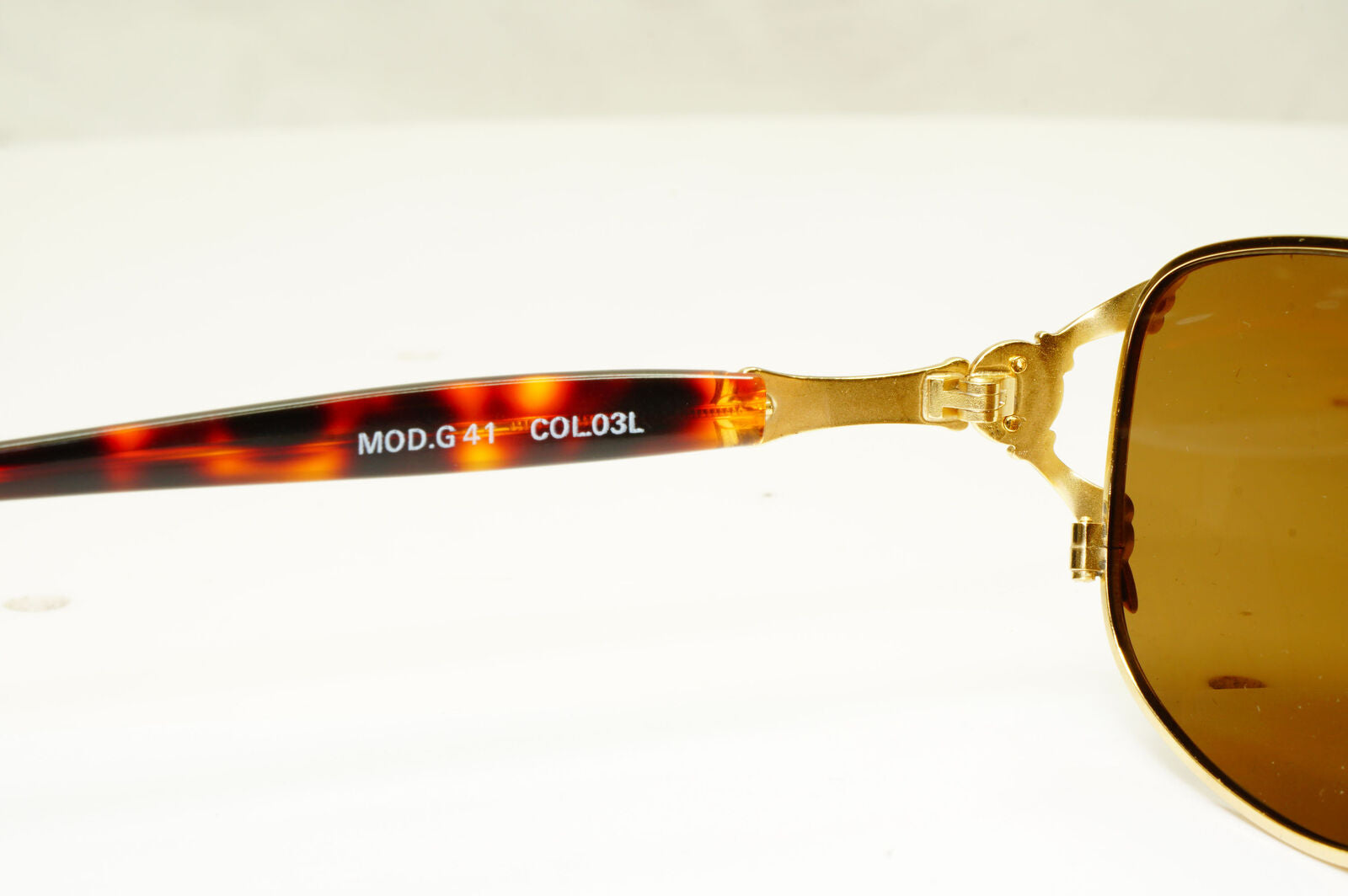 Gianni Versace 1995 Vintage Gold Medusa Brown Retro Sunglasses MOD G41 COL 03L B
