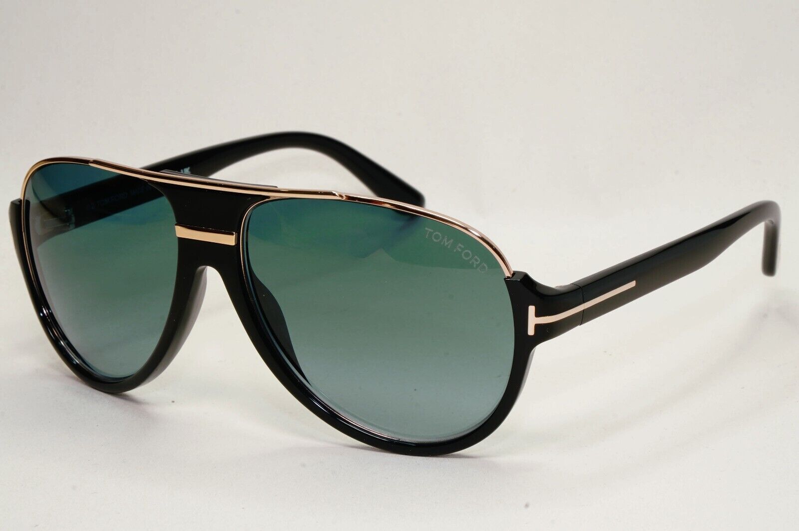 Tom Ford Sunglasses Dimitry Black Gold Green Pilot TF 334 FT0334 01P 59mm