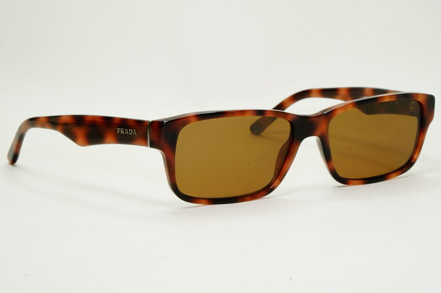 Prada Sunglasses Brown Tortoiseshell Rectangle PR16MV VPR 16M 519-1O1 55mm