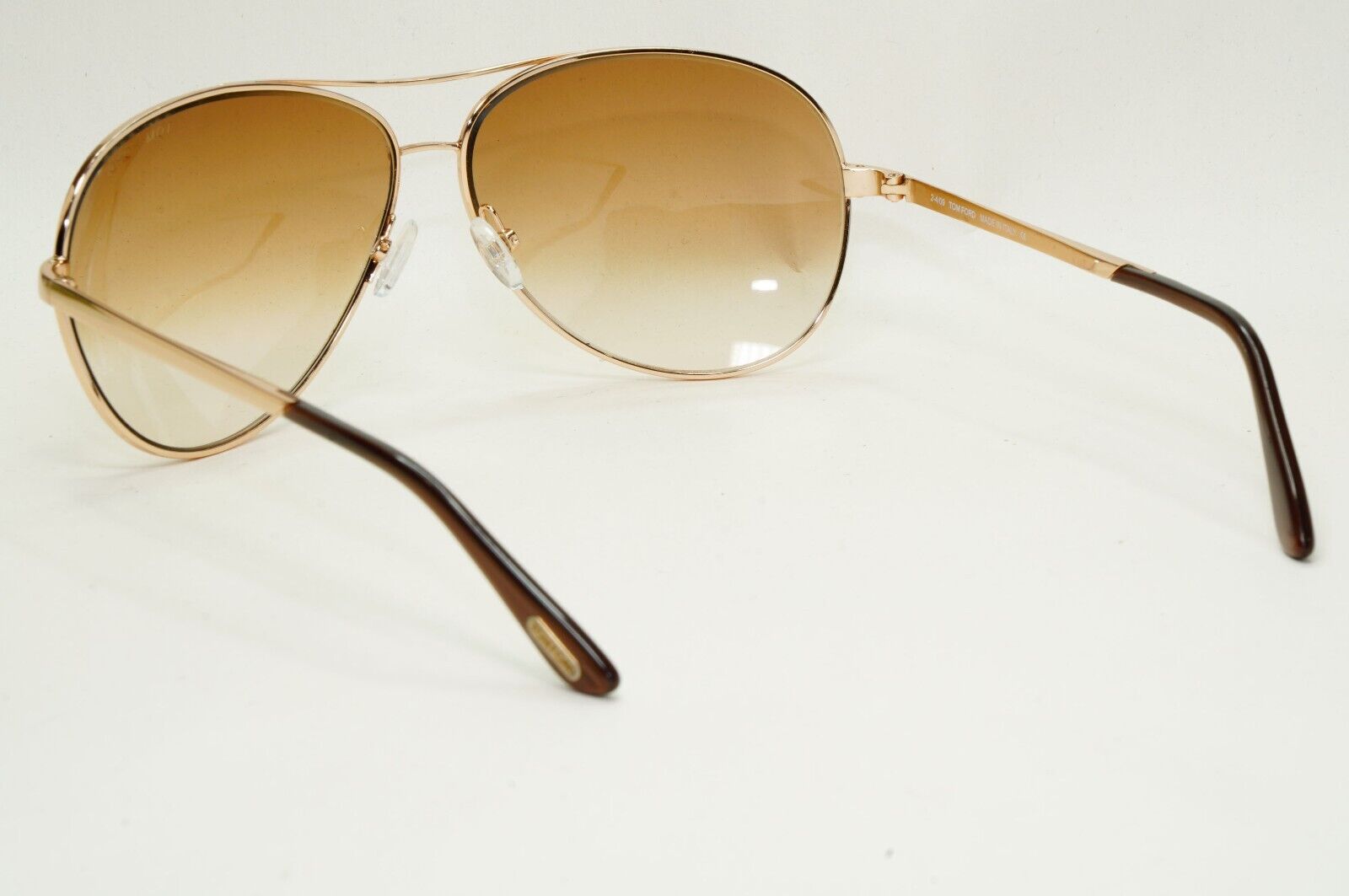Tom Ford Sunglasses Charles Gold Pilot Brown Gradient FT0035 TF 35 772 091124